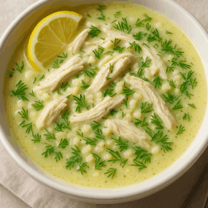 Avgolemono Soup (Greek Lemon Chicken)